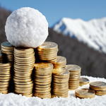 **Image Prompt:** "A stack of coins transforming into a snowball rolling down a hill, symbolizing dividend reinvestment and compound interest. Focus on the 'snowball' effect and financial growth."